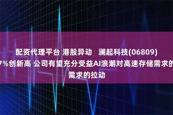 配资代理平台 港股异动   澜起科技(06809)涨超7%创新高 公司有望充分受益AI浪潮对高速存储需求的拉动